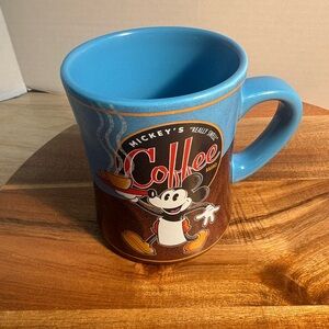 Disney Blue and Brown Mickey Coffee Mug
